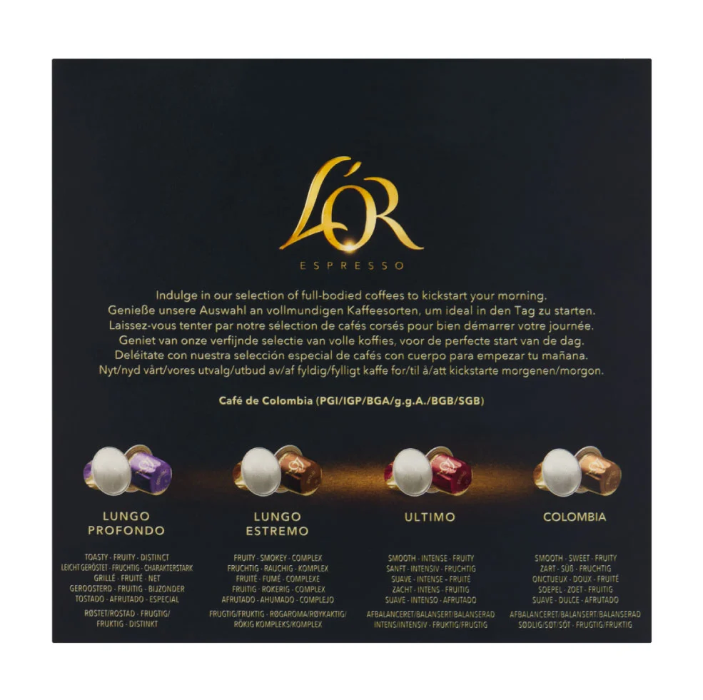 L'OR Breakfast Collection - 40 Aluminium Nespresso compatible coffee capsules - Image 4