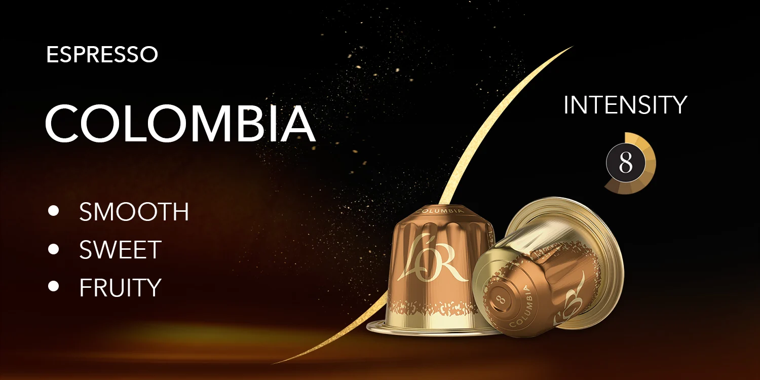 L'OR Colombia - 10 Aluminium Nespresso compatible coffee capsules - Image 3