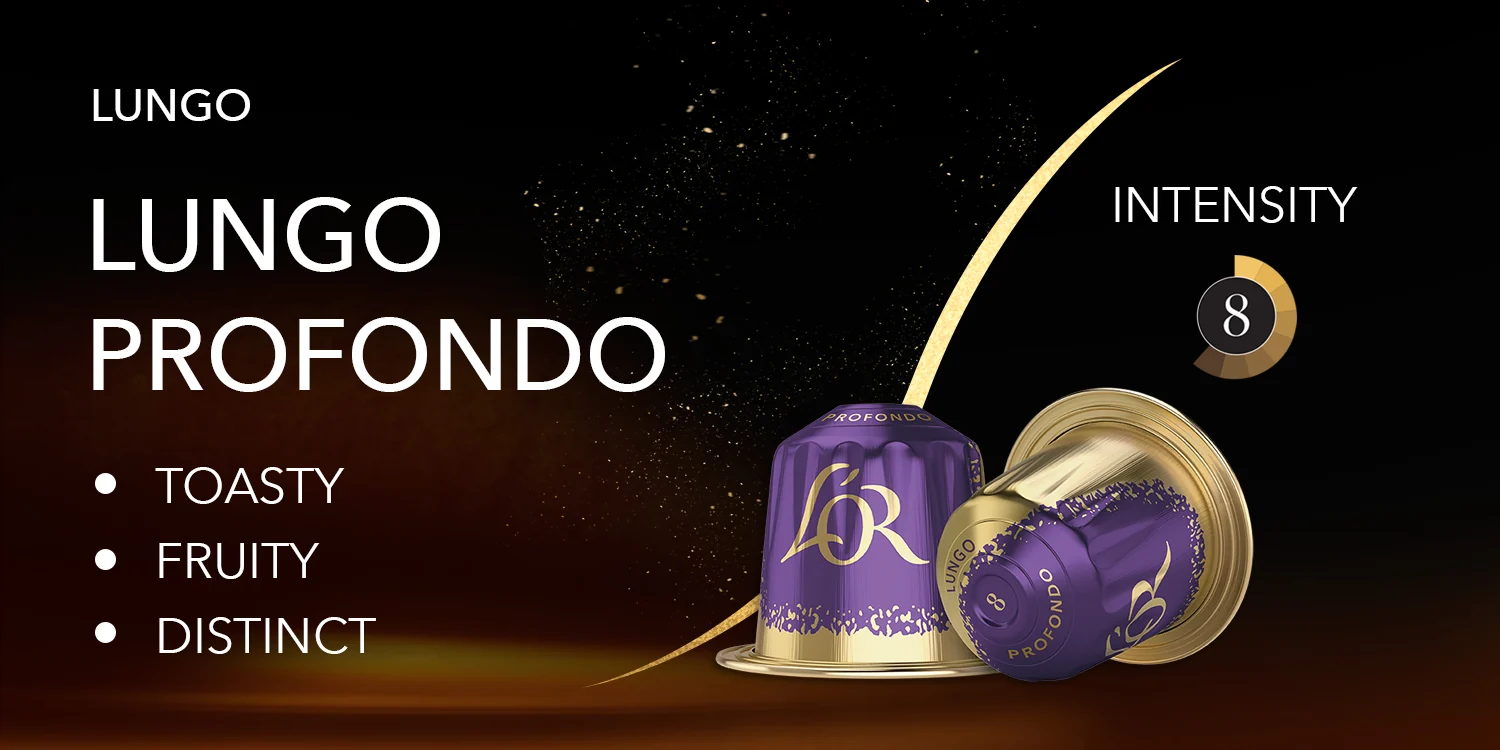 L'OR Lungo Profondo - 10 Aluminium Nespresso compatible coffee capsules - Image 3
