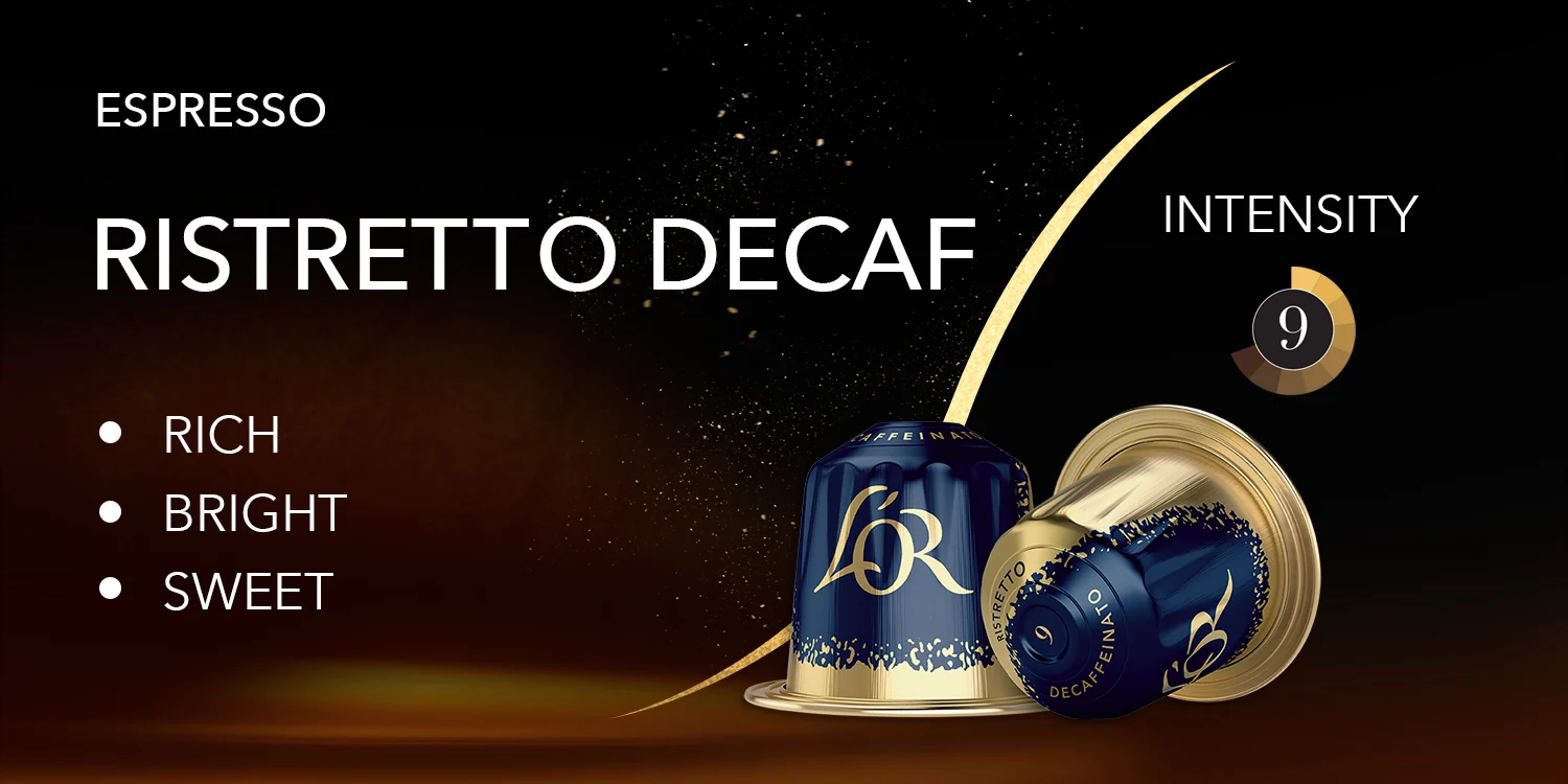 L'OR Ristretto Decaf - 10 Aluminium Nespresso compatible coffee capsules - Image 3