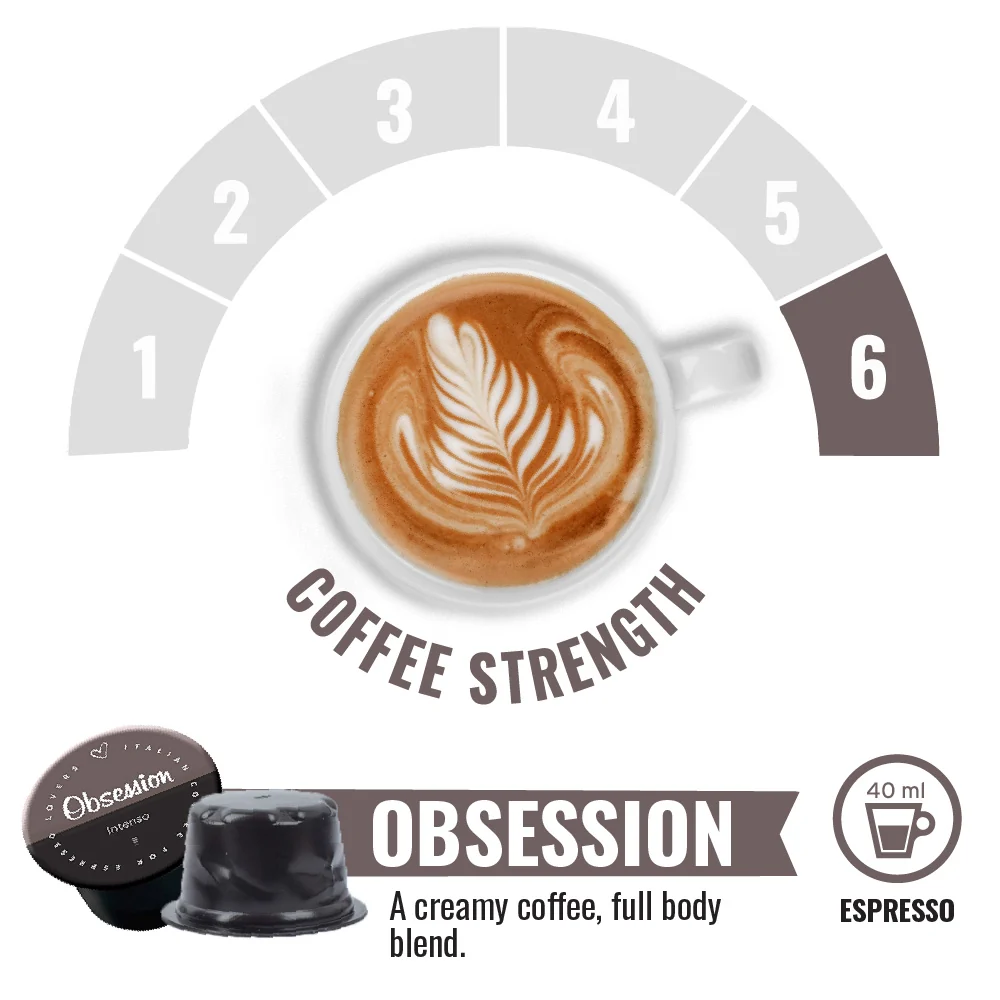 Obsession - 50 Lavazza Blue compatible coffee capsules - Image 2