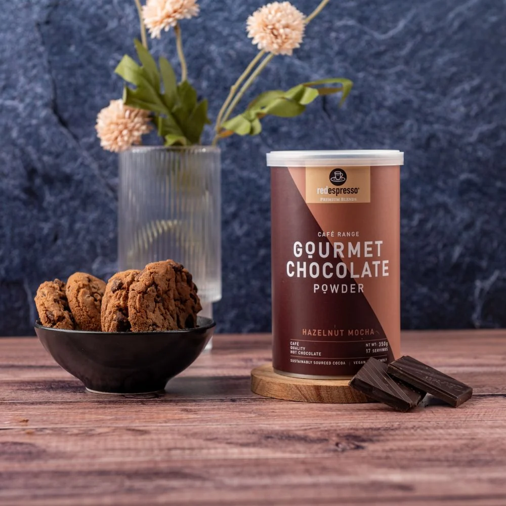 red espresso - Hazelnut Mocha Gourmet Hot Chocolate 350g Tin - Image 3