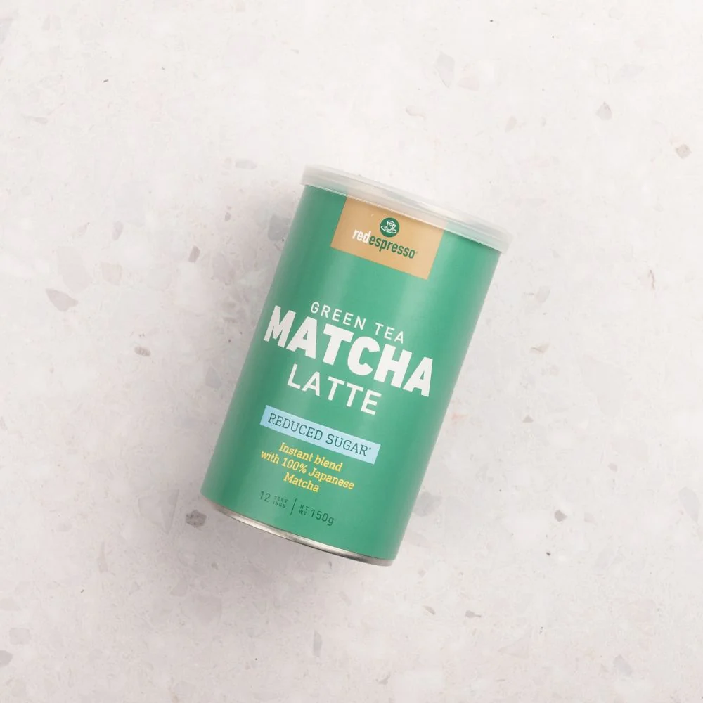red espresso - Instant Green Tea Matcha Reduced Sugar Latte 150g Tin - Image 5