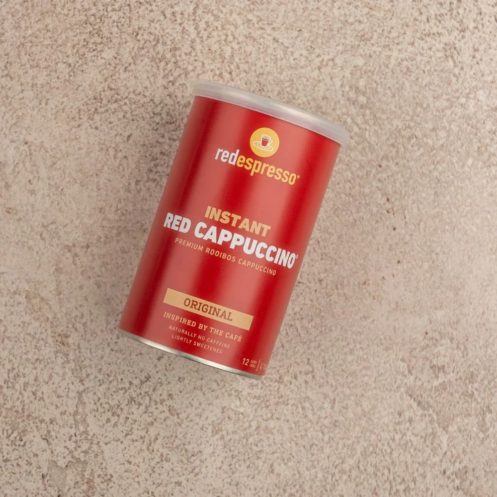 red espresso - Instant Rooibos Red Cappuccino Original 145g Tin - Image 6