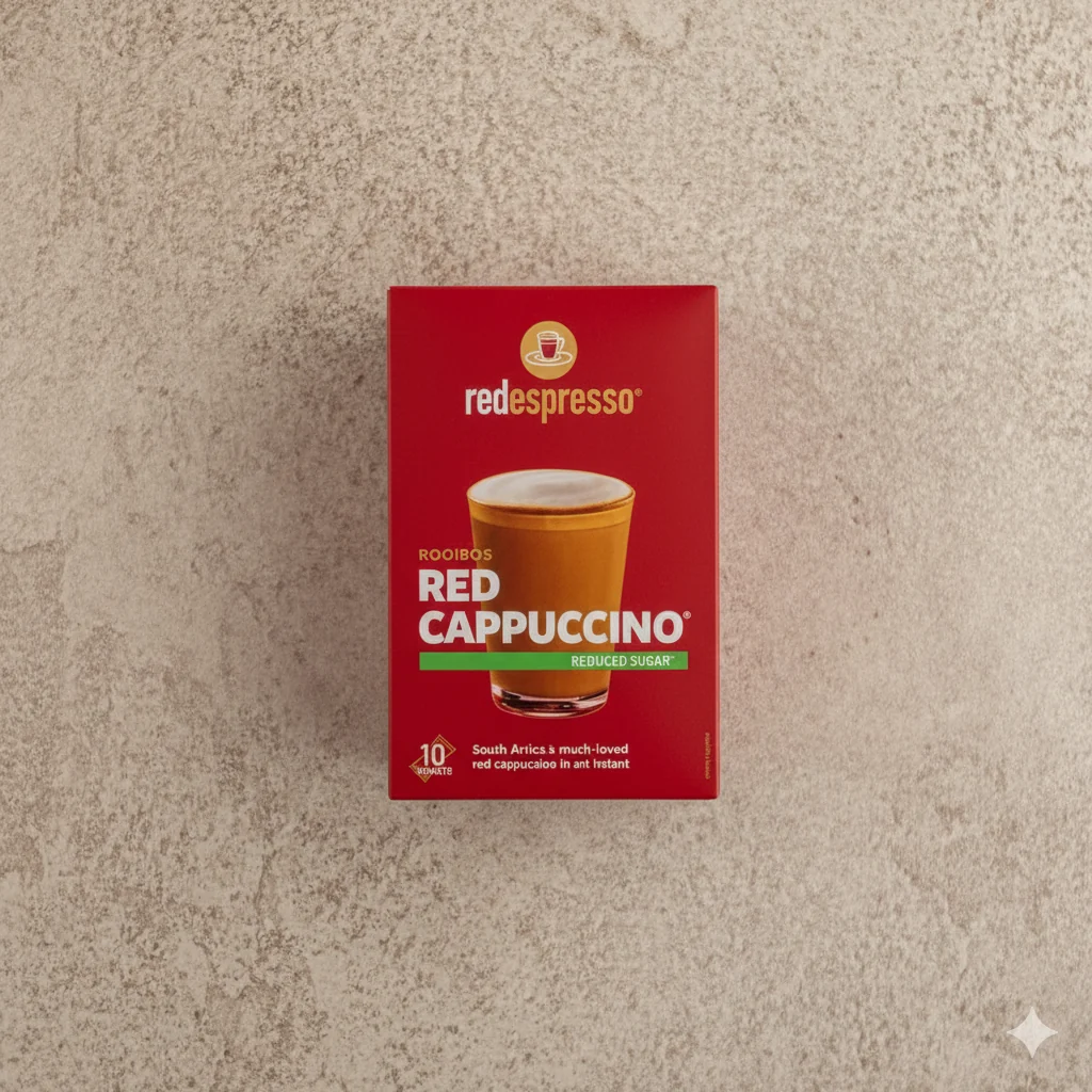 red espresso - Instant Red Cappuccino Reduced Sugar Sachets 10 x 11g - Image 6