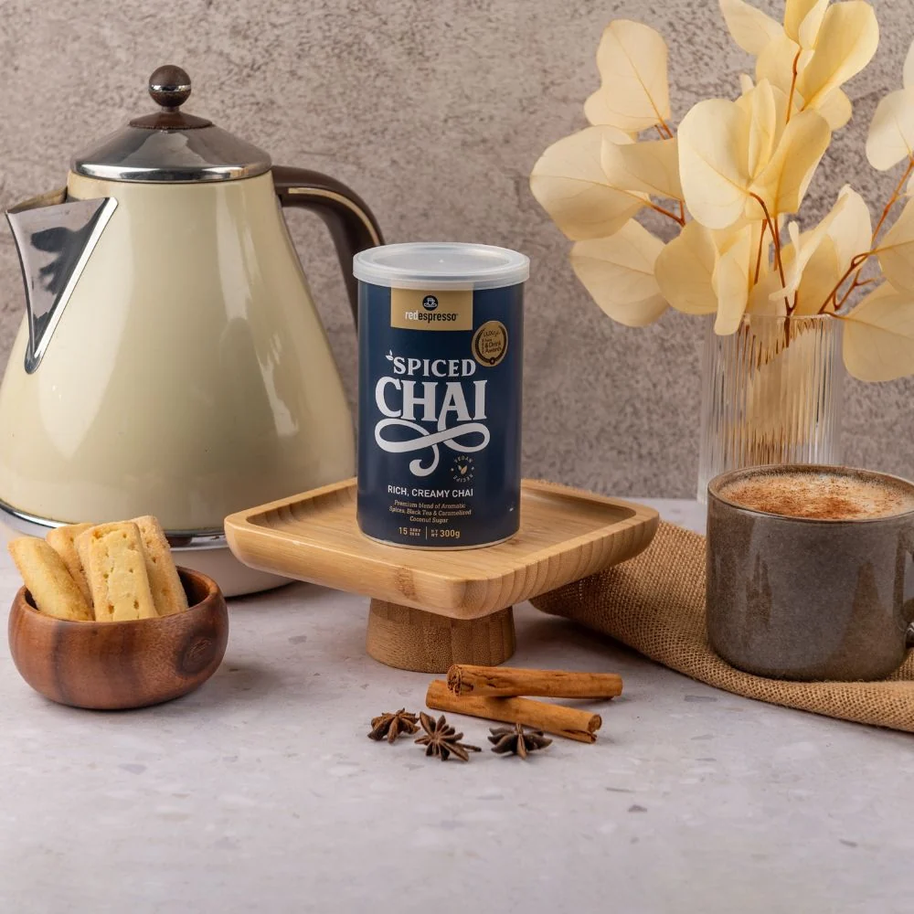 red espresso - Instant Spiced Chai Latte 300g Tin - 15 Servings - Image 4