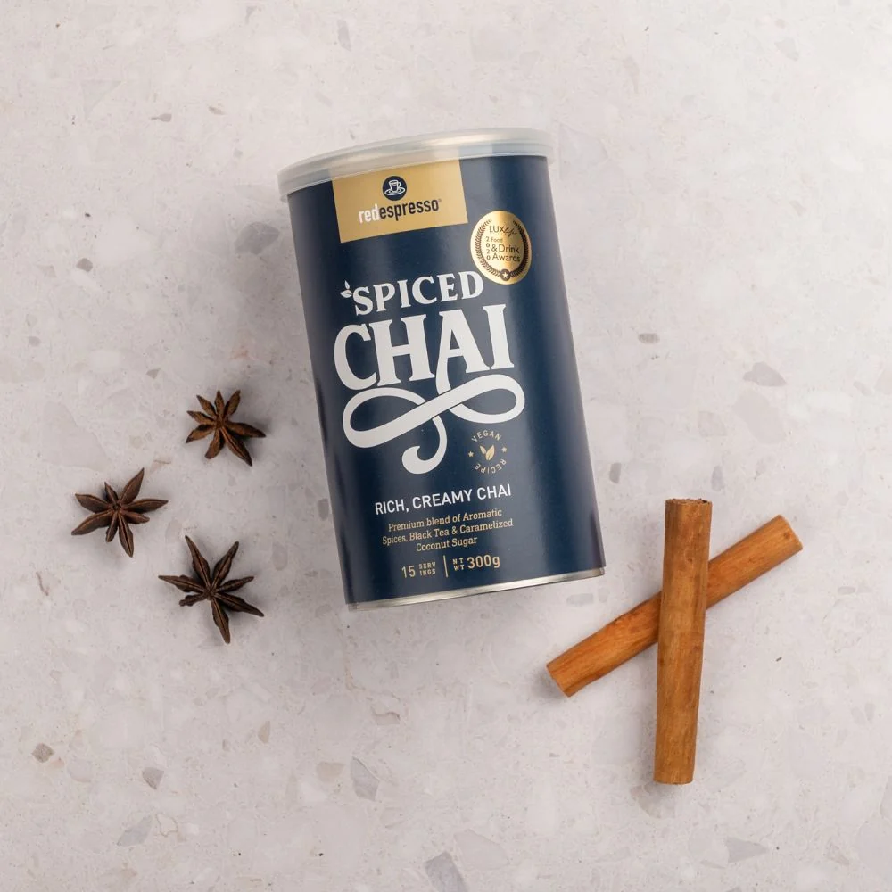 red espresso - Instant Spiced Chai Latte 300g Tin - 15 Servings - Image 6