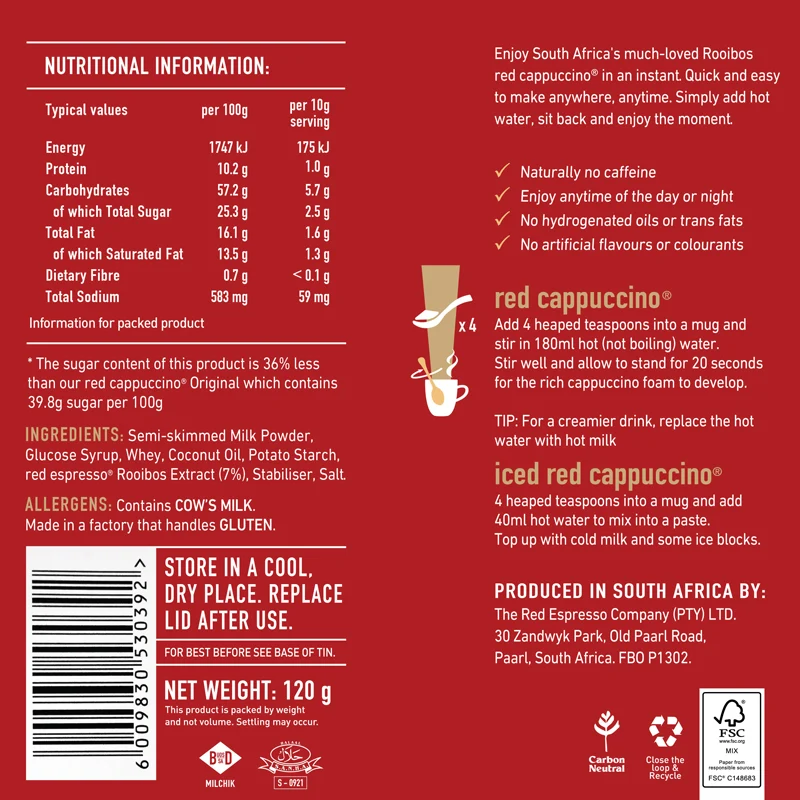 red espresso - Rooibos Cappuccino and Chai Deluxe Bundle - Image 2