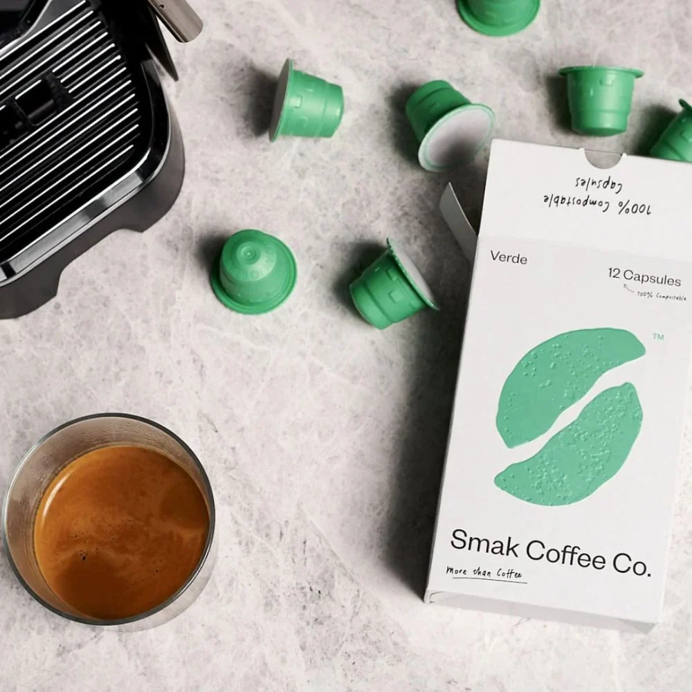 Smak Verde - 12 Compostable Nespresso compatible coffee capsules - Image 2