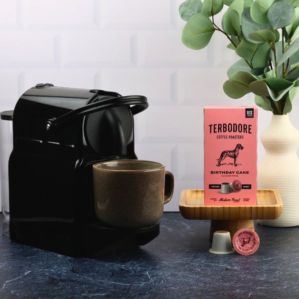 Terbodore Birthday Cake - 10 Compostable Nespresso Compatible Coffee Capsules - Image 5