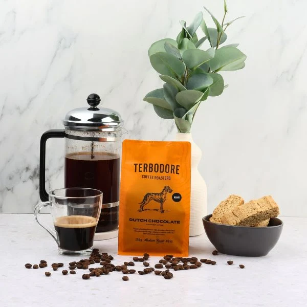 Terbodore Dutch Chocolate Coffee Beans - 250g - Image 5