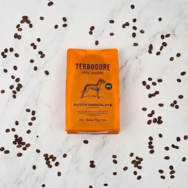 Terbodore Dutch Chocolate Coffee Beans - 250g - Image 7