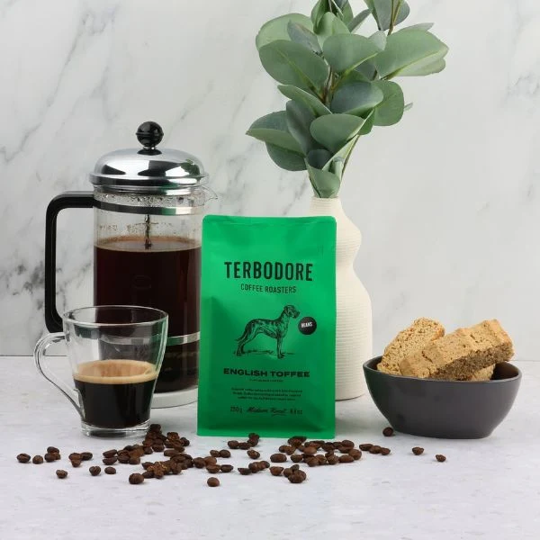 Terbodore English Toffee Coffee Beans - 250g - Image 3