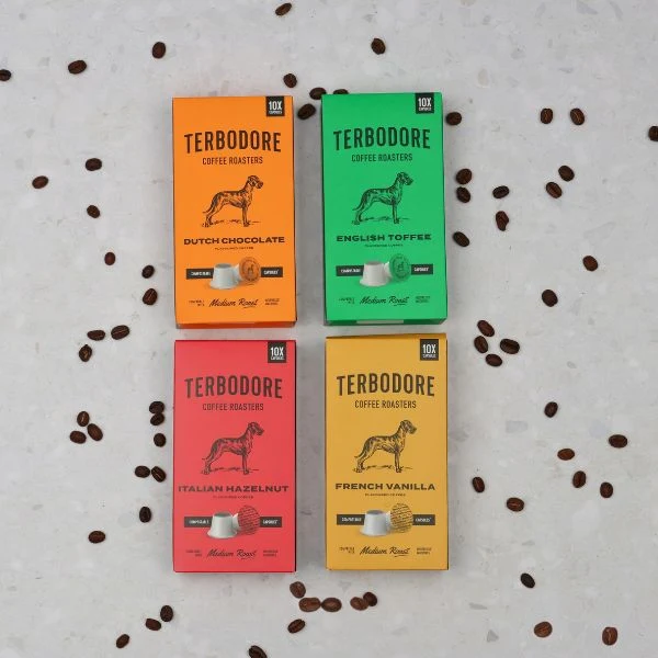 Terbodore Flavour Special - 40 Compostable Nespresso compatible coffee capsules - Image 7