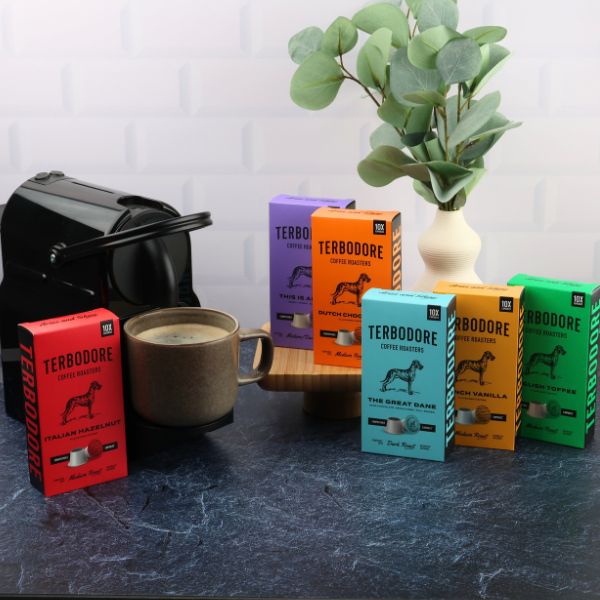 Terbodore Full Range Variety - 60 Compostable Nespresso compatible coffee capsules - Image 5