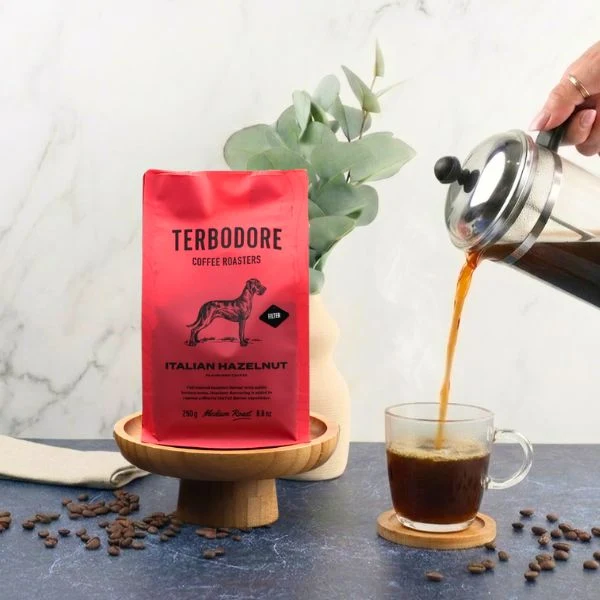 Terbodore Italian Hazelnut Filter Coffee - 250g - Image 6