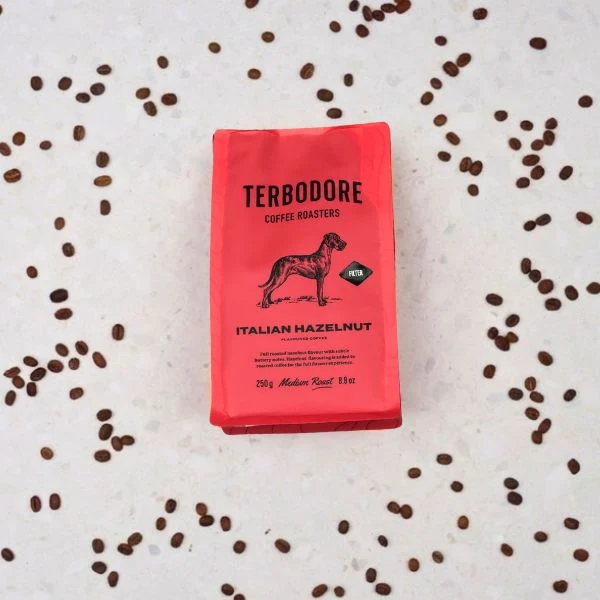 Terbodore Italian Hazelnut Filter Coffee - 250g - Image 7