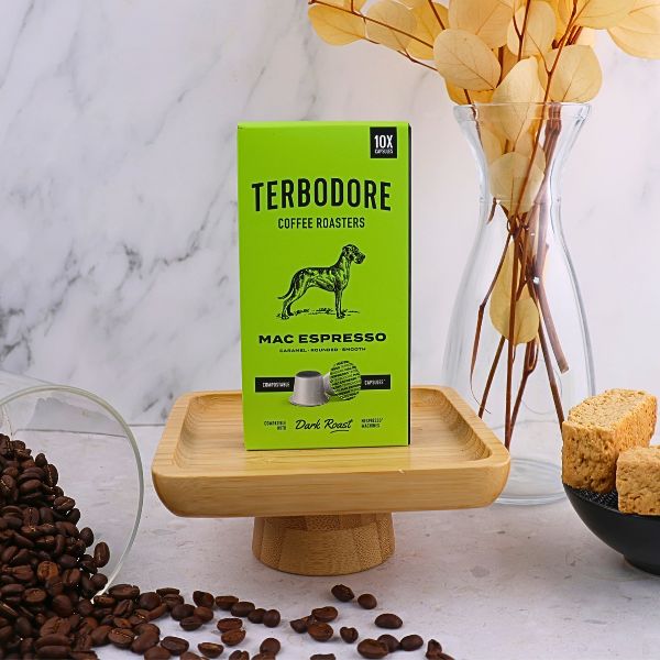 Terbodore Mac Espresso – 10 Compostable Nespresso compatible coffee capsules - Image 4