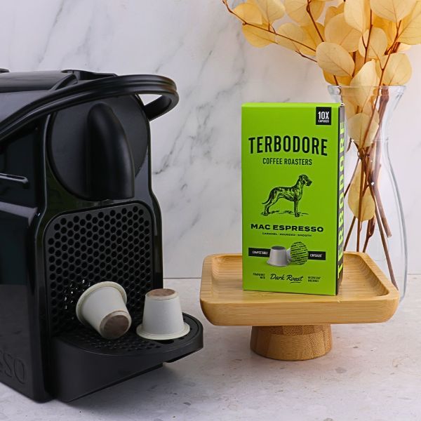 Terbodore Mac Espresso – 10 Compostable Nespresso compatible coffee capsules - Image 5