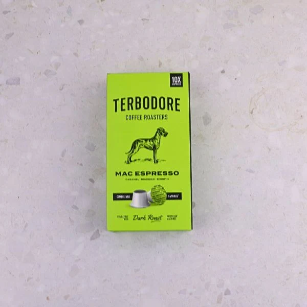 Terbodore Mac Espresso – 10 Compostable Nespresso compatible coffee capsules - Image 7