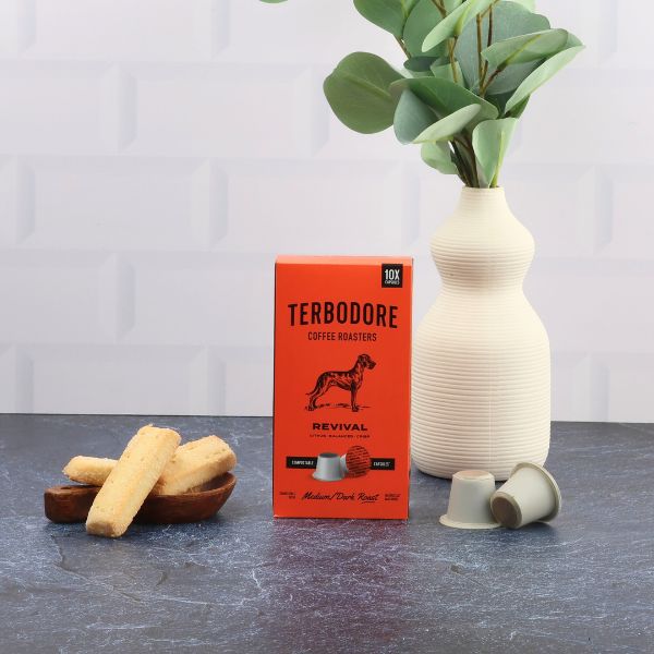 Terbodore Revival – 10 Compostable Nespresso compatible coffee capsules - Image 4