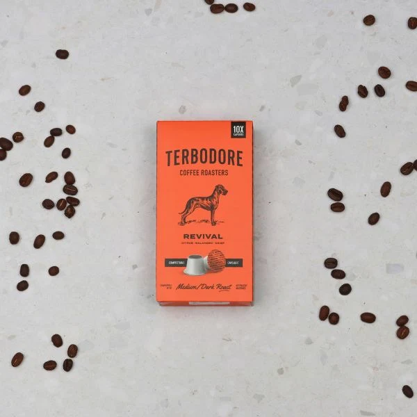 Terbodore Revival – 10 Compostable Nespresso compatible coffee capsules - Image 7