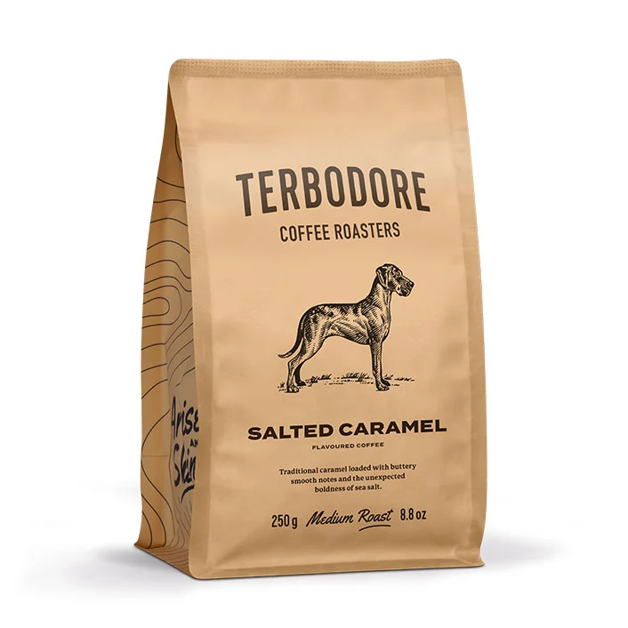 Terbodore Salted Caramel Coffee Beans - 250g