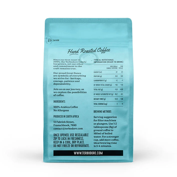 Terbodore The Great Dane Filter Coffee - 250g - Image 3