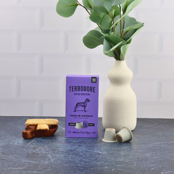 Terbodore This is Africa – 10 Compostable Nespresso compatible coffee capsules - Image 4
