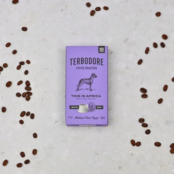 Terbodore This is Africa – 10 Compostable Nespresso compatible coffee capsules - Image 7