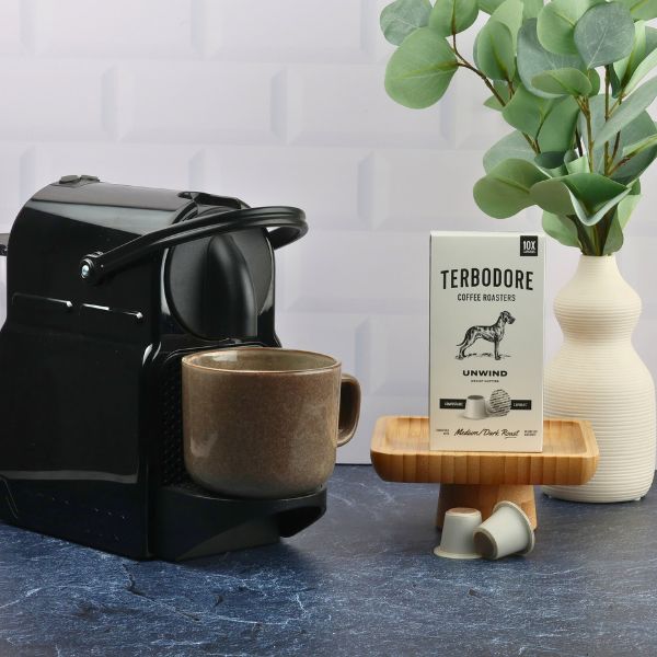 Terbodore Unwind Decaf - 10 Compostable Nespresso Compatible Coffee Capsules - Image 5