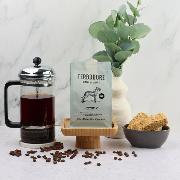 Terbodore Unwind Decaf Coffee Beans - 250g - Image 5