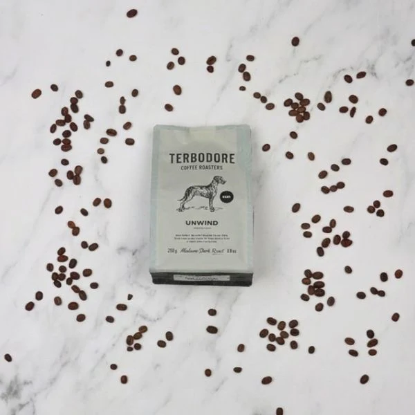 Terbodore Unwind Decaf Coffee Beans - 250g - Image 7
