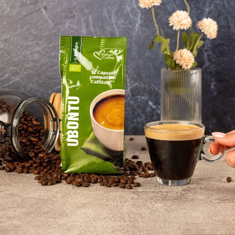 Ubuntu Organic - 12 K-fee & Caffitaly compatible coffee capsules - Image 3