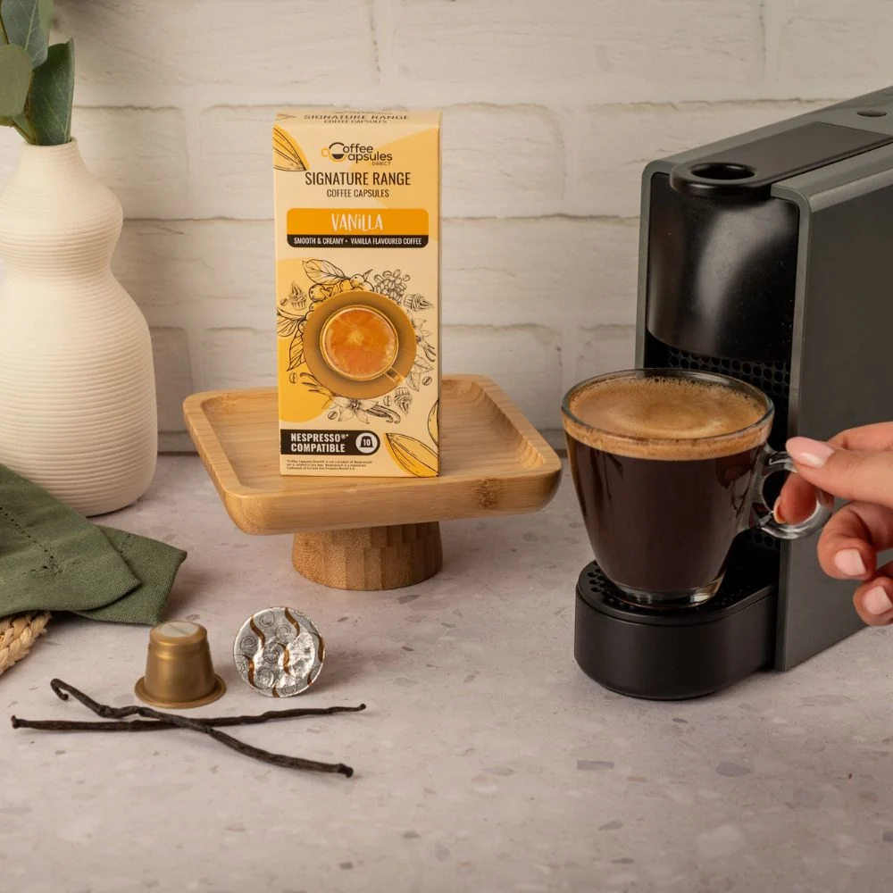 Vanilla Coffee & Syrup Bundle - 40 Nespresso compatible coffee capsules - Image 3